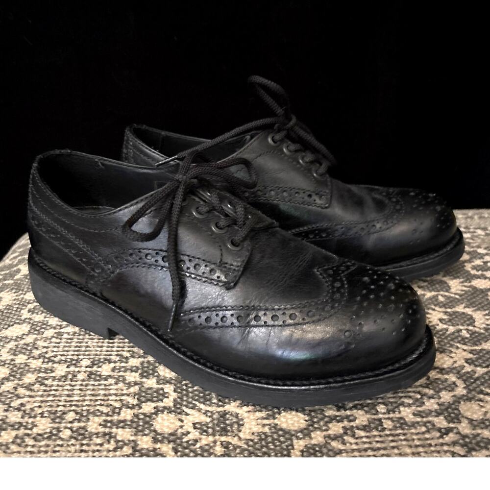 Women's Bikkembergs Black Wingtip Oxfords